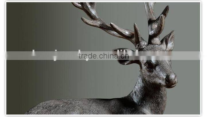 Resin Big size Deer decoration in christmas ,garden figurine of polyresin