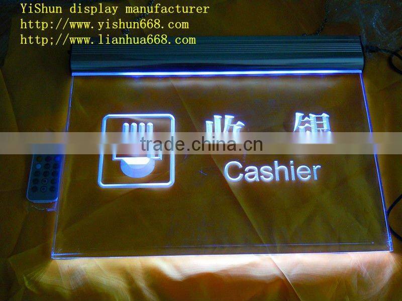 LED acrylic Shopping guide signs