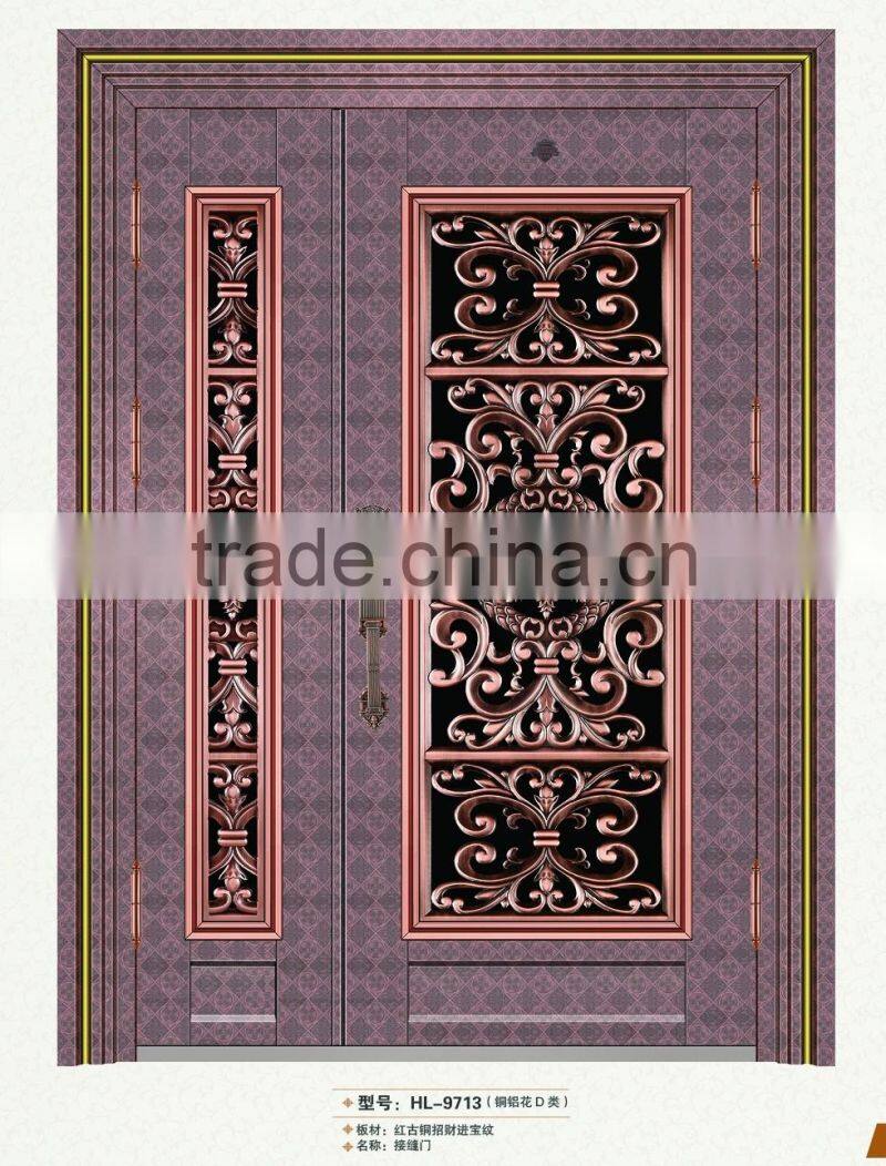 High Quanlity Cheap Turkey style stainless security steel door seam door