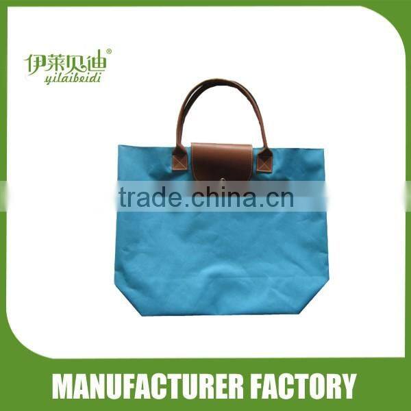 600D oxford Foldable shopping bags with zipper