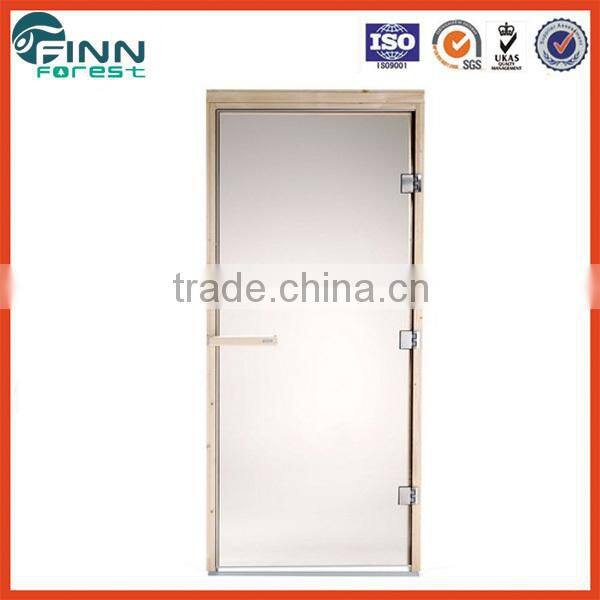 Bath room glass doors with aluminium frame for steam sauna 1860*760/670mm glass door for steam room