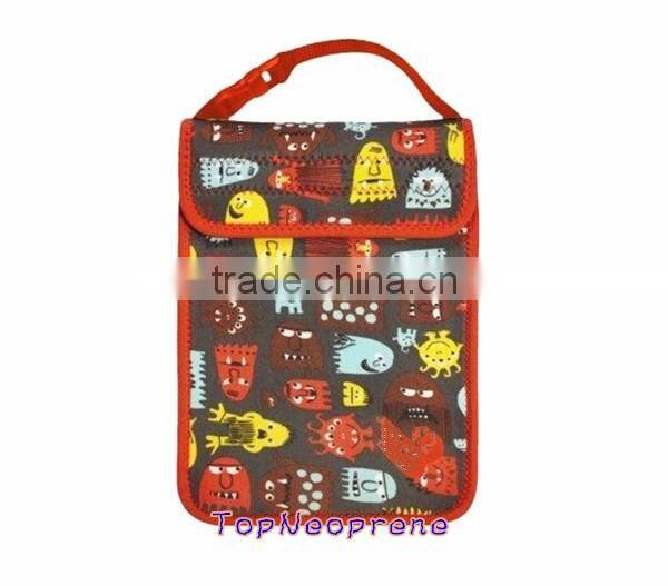 OEM custom insulated cooler bag fabric for take away/promotional red breast milk cooler bag