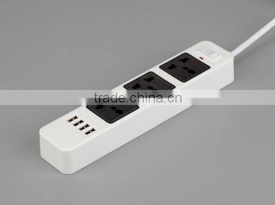 2500w power extension socket with USB charging port