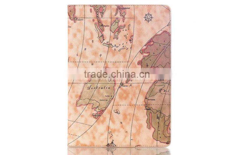 Worl map stand flip case for Samsung tab S 10.5