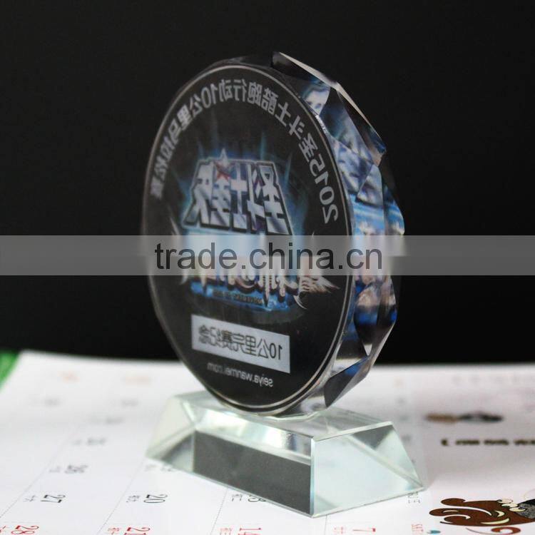 New arrival crystal cheap souvenir plate