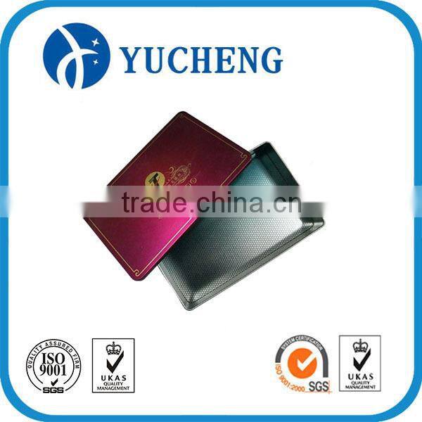 wholesale rectangle fancy metal tin can packaging
