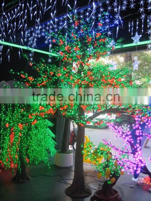 2015 new design outdoor acrylic motif tree light LED Xmas light decorations led cherry blossom tree light