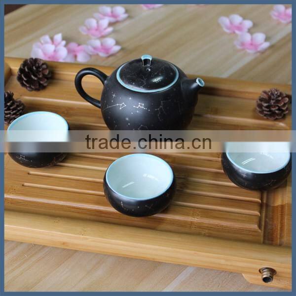 Antique chinese constellation printings ceramic tea cup sets