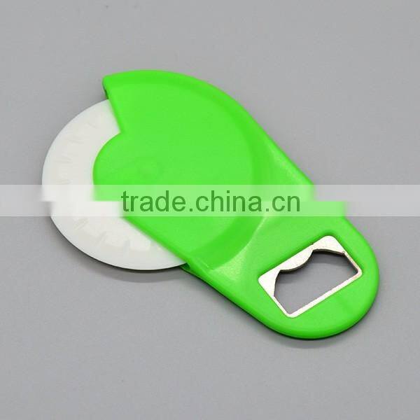 Custom Mini Pizza Cutter Wheel with Bottle Opener Wholesale