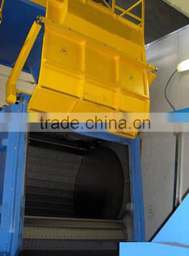 Tumbling/tumble rubber/steel belt tracked shot blasting machine abrator price