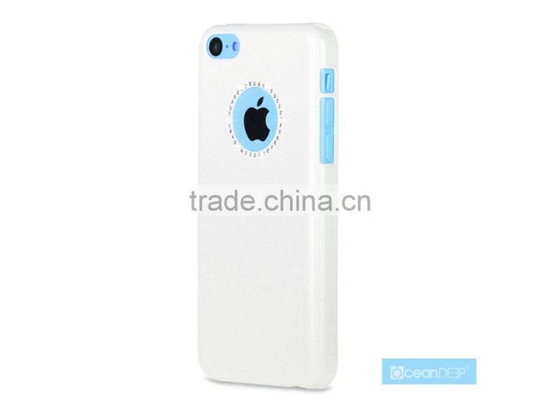 Diamond pc hard case for iphone 5c bling shining plastic case