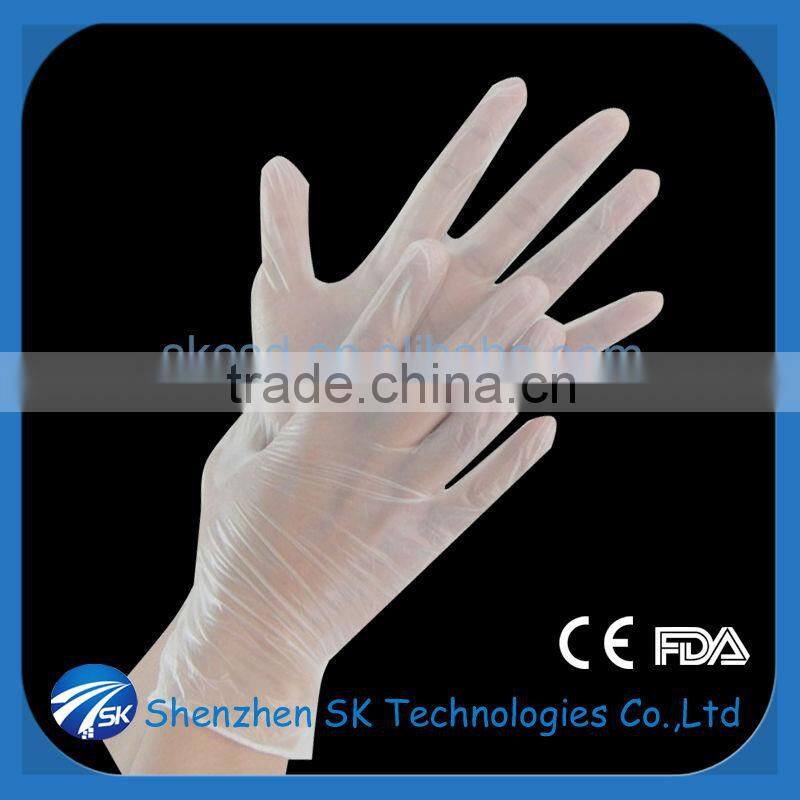powder free vinyl exam glove