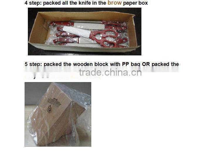 D13-N 6pcs stainless steel kitchen knife sets