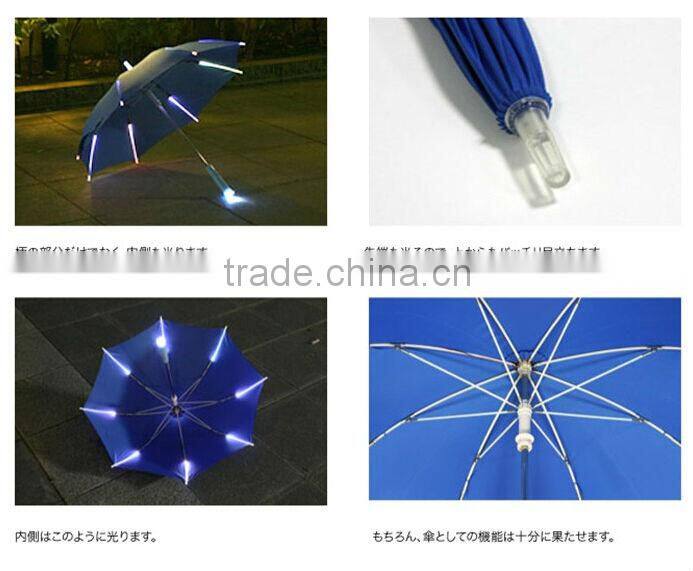 Fancy High Quality Handle Light Led Umbrella