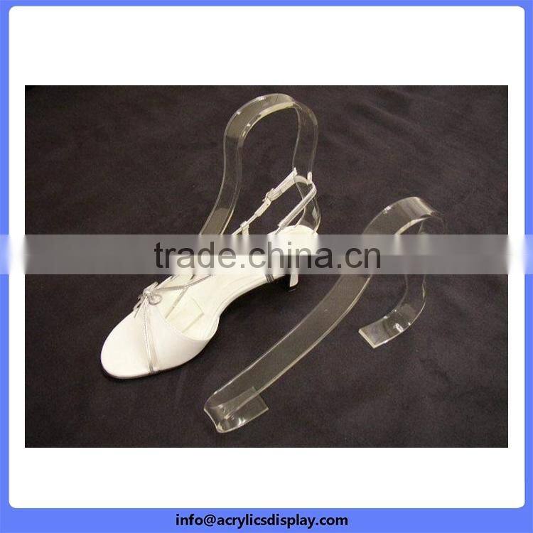 Newly promotional acrylic step shoe display rack