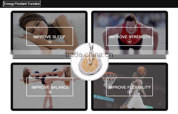 Lucky Cross Pendant Jewelry IPG gold plating 316L stainless steel pendant with quantum energy pendant for ladies