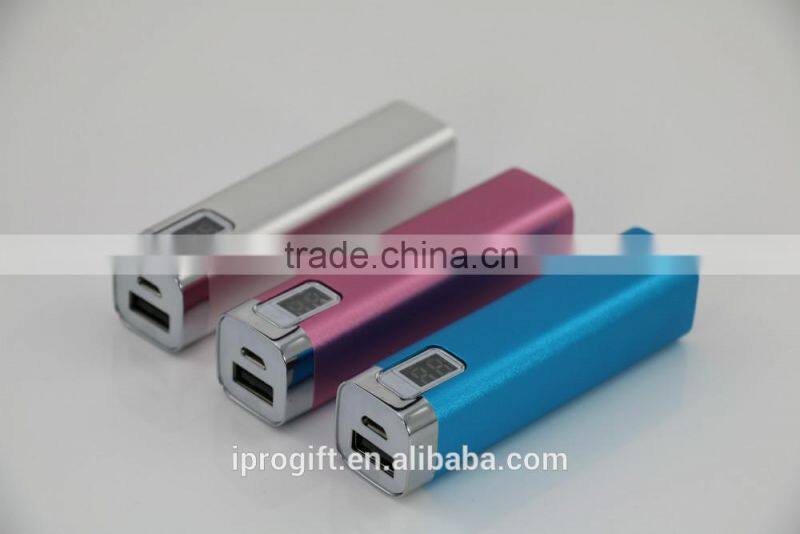 2016 NEW PRODUCT Mini Gift Customized Logo Colorful Metal 2600mAh portable mobile Power Bank