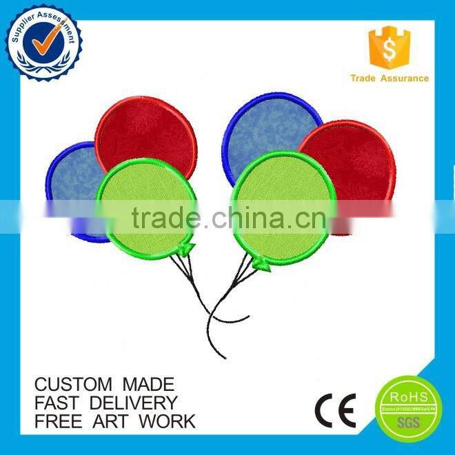 2016 high quality embroidery sew-on custom shirt patch