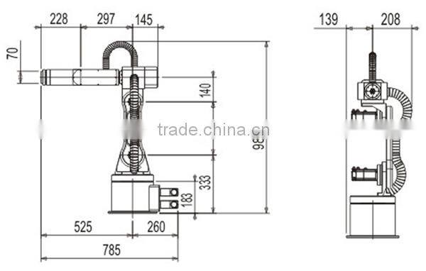 Automatic Six axis Multi joint Robot