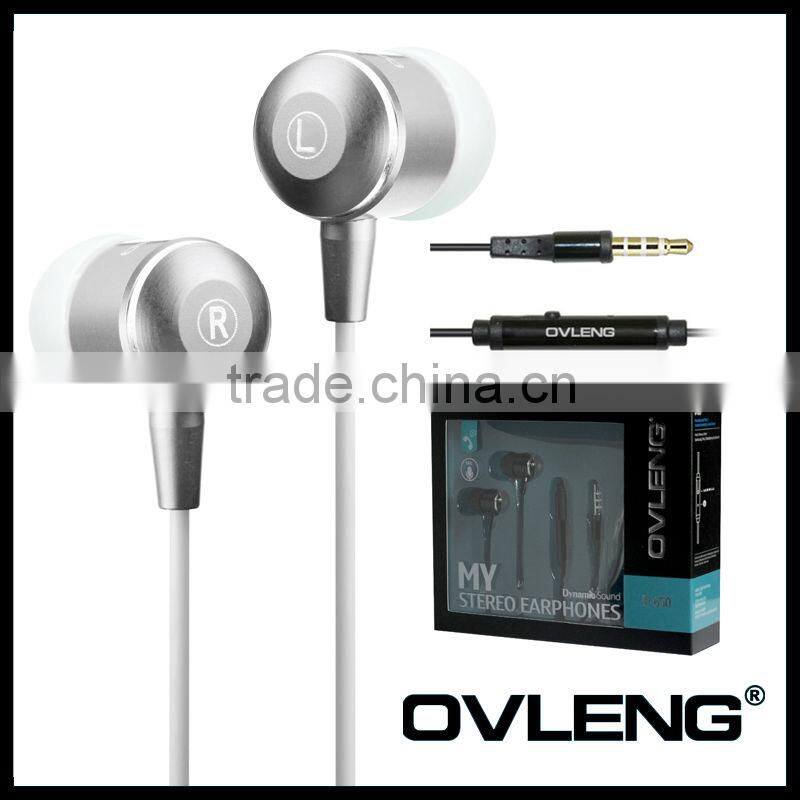 Black Metal Mobile earphone for iphone/samsung/huawei/xiaomi