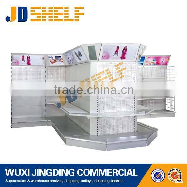 supermarket corner s shape wall shelf