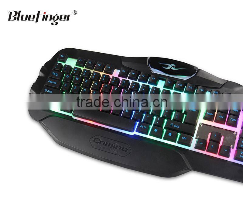 Shenzhen Factory Raised USB wired keyboard with mechanical feeling