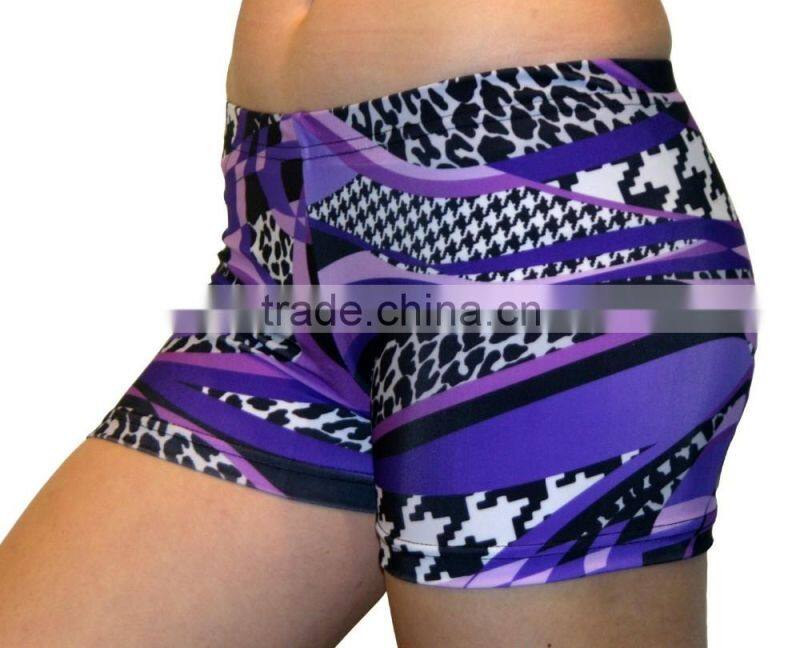 Women Dri-Fit Athletic Fitness Dance Yoga Shorts Compression Running Gym Shorts