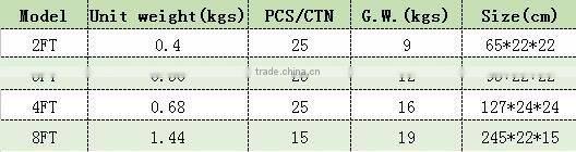 2400mm FA8 single pin ul tube 110-277vac lighting facts t8 led tubes