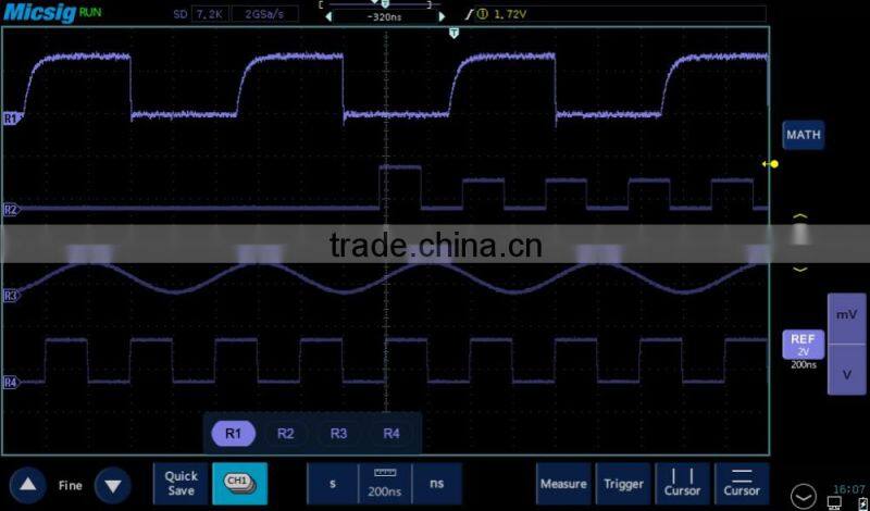 Shenzhen low price digital tablet oscilloscope 150MHz bandwidth DSO oscilloscope