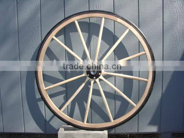 Universal rubber tire for wood wheels