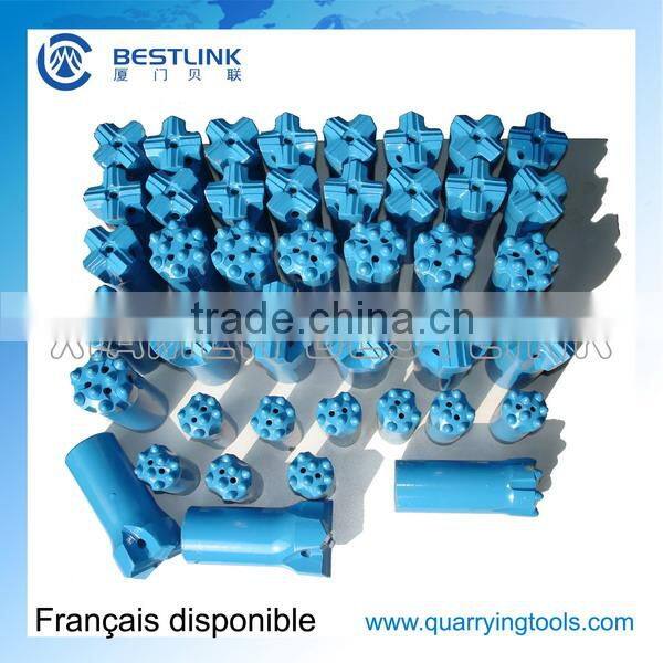 D32mm D34mm China Tapered&Threaded button bit for rock drilling