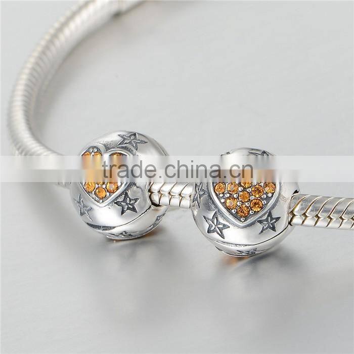 Wholesale Gemstone 925 Sterling Silver Slide Charms