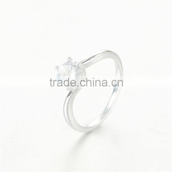 925 Silver Affordable 18KGold Princess Cut Diamond Engagement Ring For Women and Man