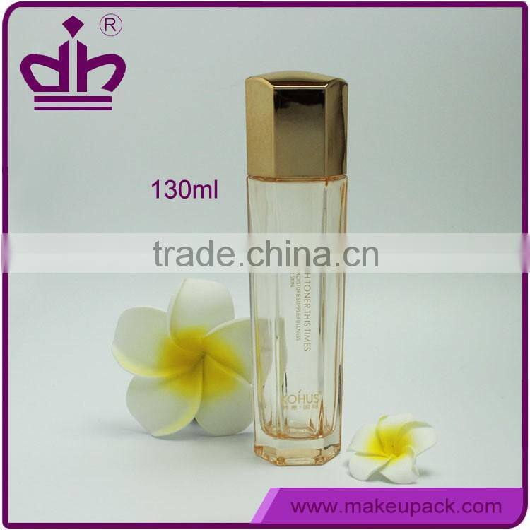 4oz cosmetic hexagon glass empty bottle for tonner