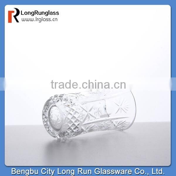 LongRun fashinable crystal home use milk&fruit juice glass tumbler