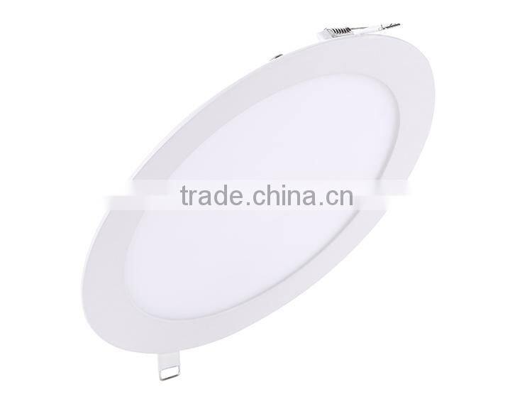 Good quality slim panel light round for office 12w