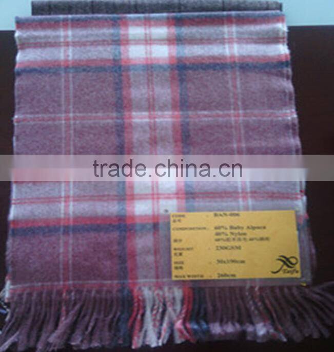 Made In China Mens Thick Alpaca Wool Winter Long Scarf