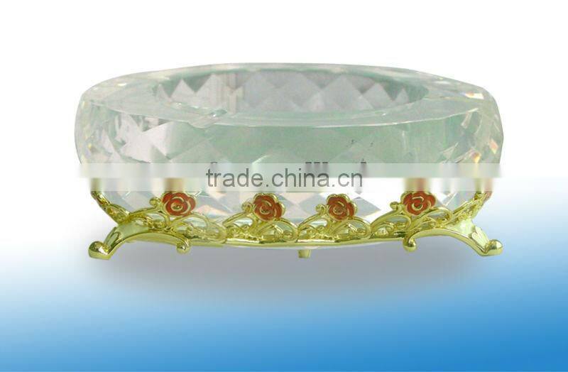 RORO enamel crystal glass ashtray