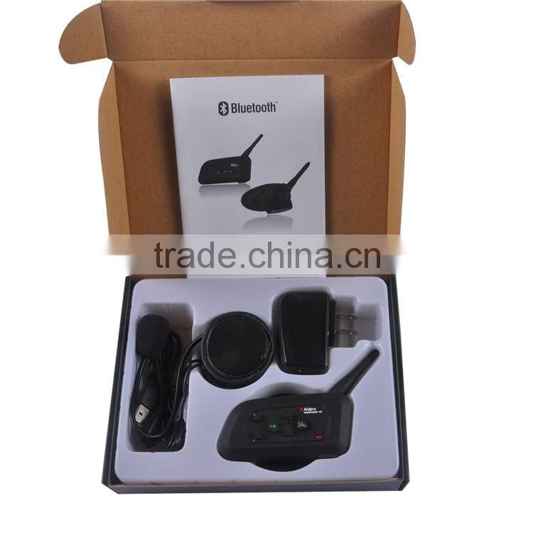 2016 NEW V4 made in china bluetooth headset Full Duplex BT Interphone FM speaker bluetooth