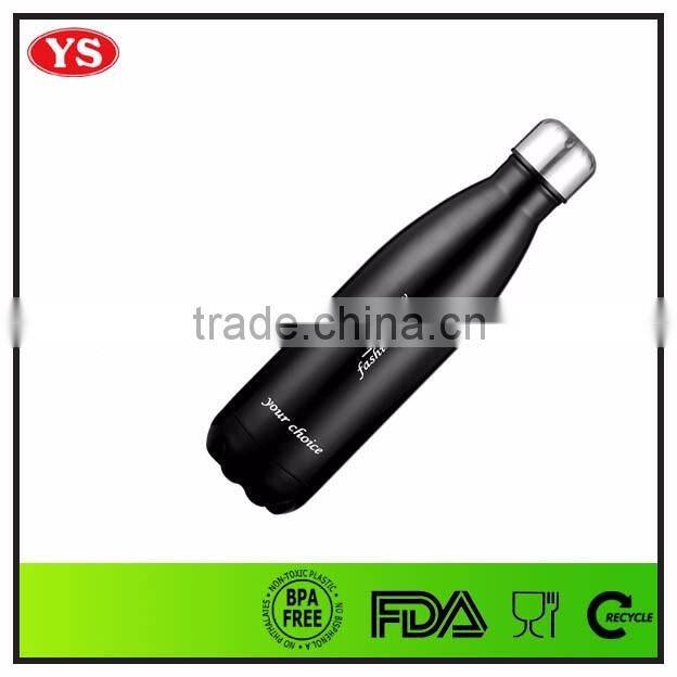 500ml food grade double wall stainless steel vacuum water bottle