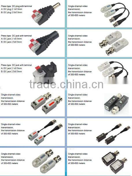 1CH Passive utp video balun for CCTV, passive video balun