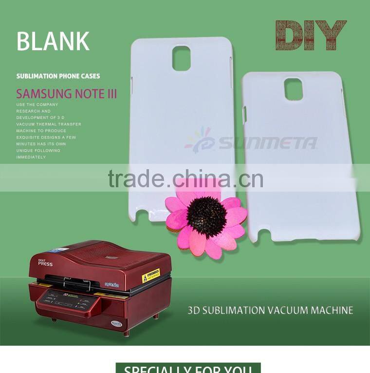 Plastic blank 2D 3D bulk phone cover sublimation case for samsung galaxy note 3 9006