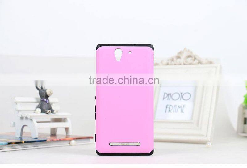 2014 LZB wholesale PC+TPU Phone case for Sony xperia c3,for Sony Xperia C3 case