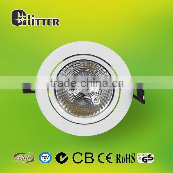 Hot Sharp cob led downlight 20w,CRI>85ra,Pf>0.95,SAA/C-Tick/CE/CB approved,5 years warranty