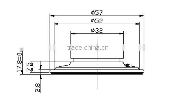 Round clear color with big magnetic steel powered speaker