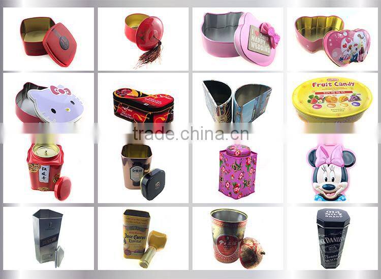 Hot customized rectangular wine tin box