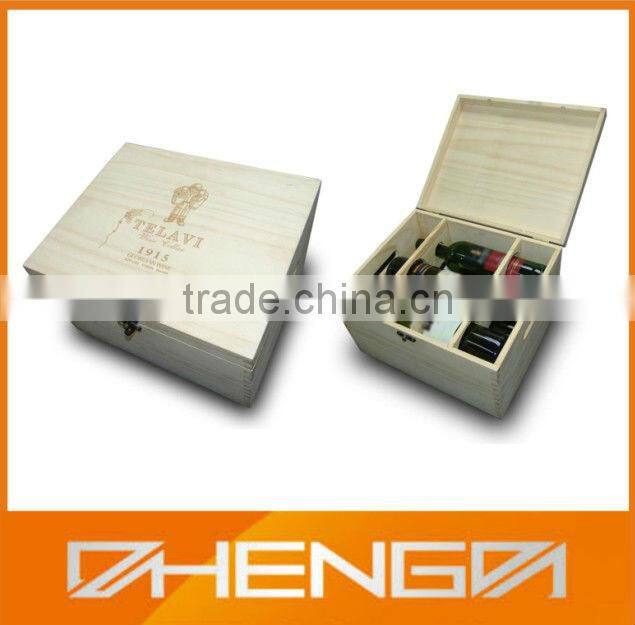 High quality customized Custom Make Antique Old Wooden Wine Boxes for Sale