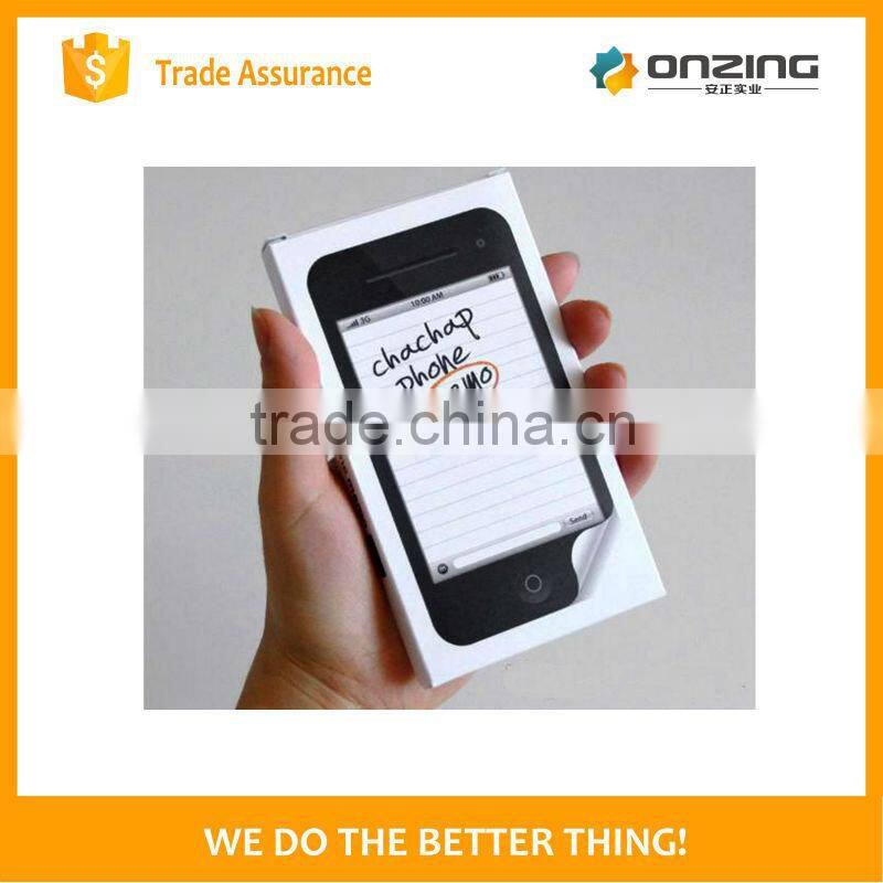 Onzing cheap new design iphone shape memo pad