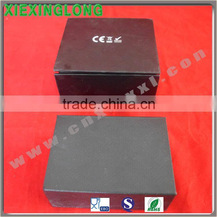 Brand new 12-packing paper folding gift box for macaroons custom design printing black color