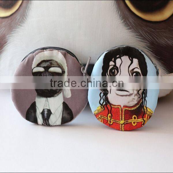 Funny Cat-people Fabrics Unisex Coin Wallet Wholesale ZTCW-0034